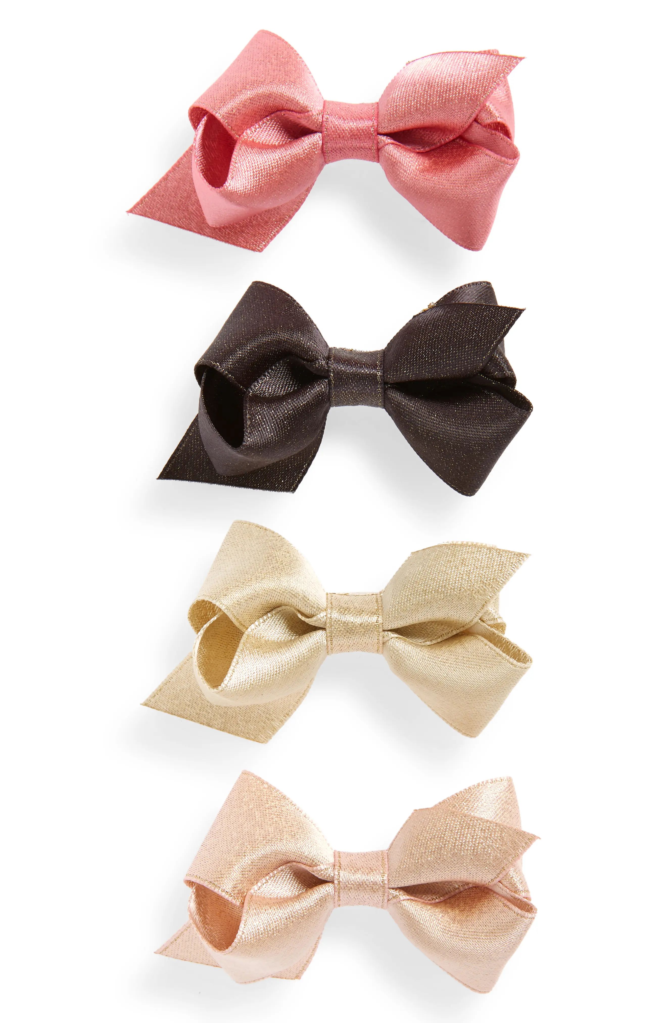 Plh Bows 4-Pack Sparkle Hair Clips | Nordstrom