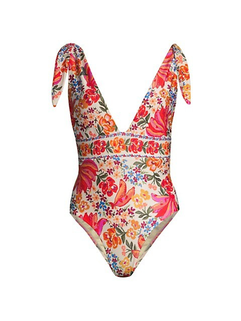 Spring Bananas Floral One-Piece Swimsuit | Saks Fifth Avenue