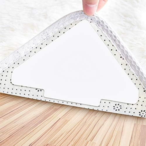 Sahhika Rug Tape, 10 Pcs Double Sided Non Slip Reusable Rug Stopper, Washable Rug Tape for Hardwood  | Amazon (US)