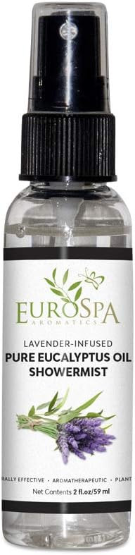 EuroSpa Aromatics Pure Eucalyptus Oil ShowerMist and Steam Room Spray, All-Natural Premium Aromat... | Amazon (US)