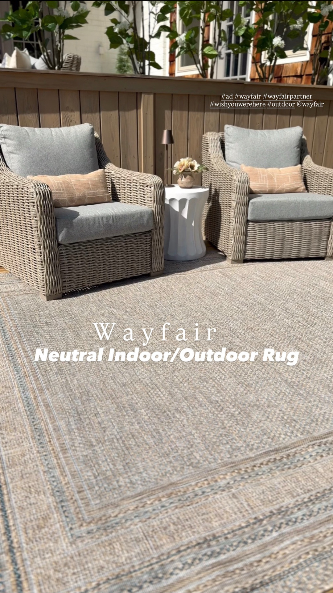 #ad  #wayfair #wishyouwerehere #outdoor #wayfairpartner

Thanks to @wayfair my outdoor space feels both beautiful and functional for Summer entertaining! ☀️

Loloi Topanga | neutral rug | indoor outdoor rug | topanga teal rug 

#LTKSaleAlert #LTKHome #LTKSeasonal