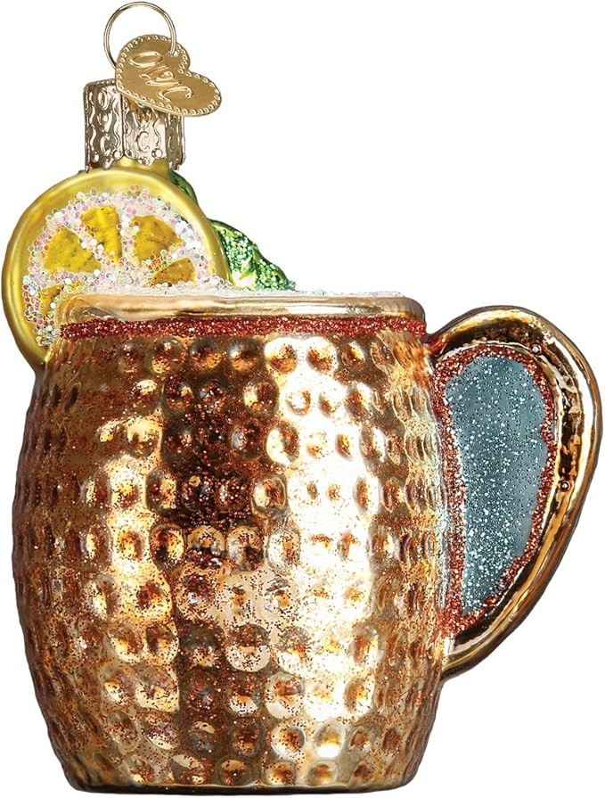 Old World Christmas Glass Blown Ornament Moscow Mule Mug (32273) | Amazon (US)