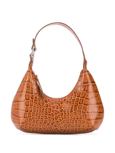 crocodile-effect shoulder bag | Farfetch (US)