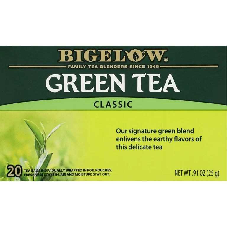 Bigelow Green Tea Classic, Tea Bags, 20 Count | Walmart (US)