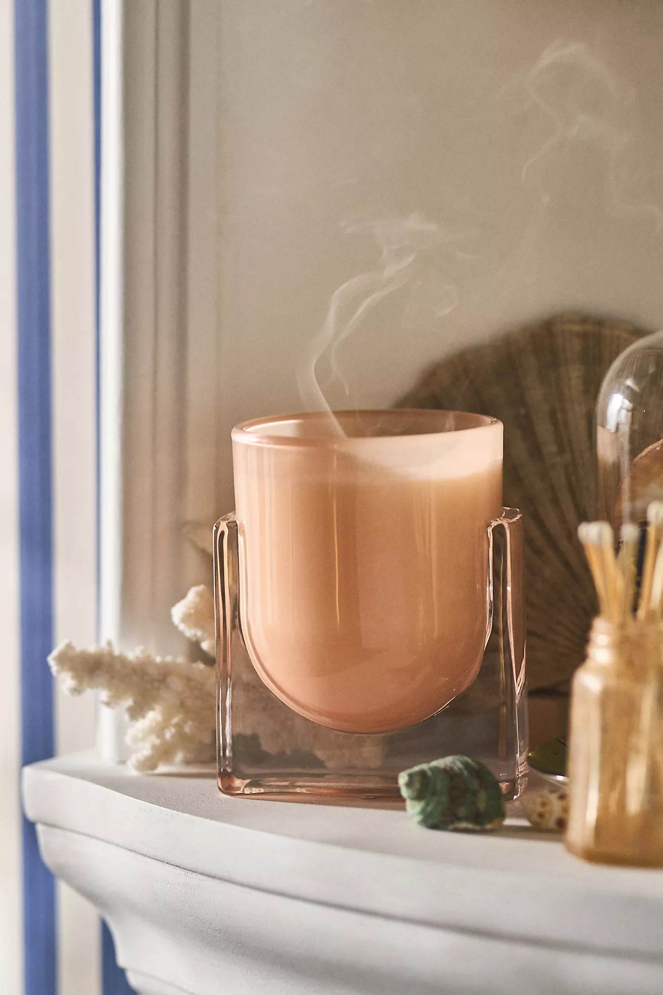 Found Notes Floral Rose & Oud Candle | Anthropologie (US)