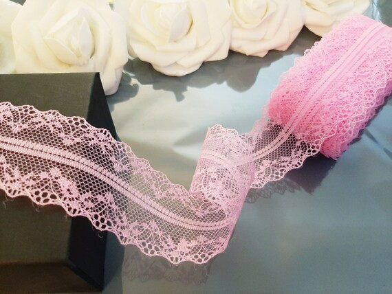 10 Yards Deep Pink Lace Trim Pink Lace Trim Pink Lace - Etsy | Etsy (US)