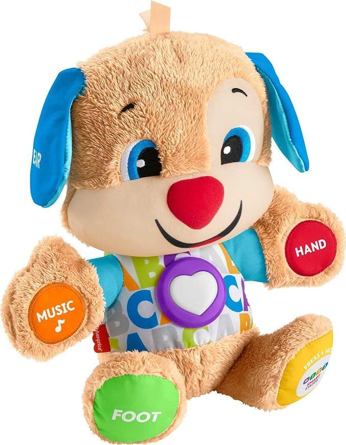 Fisher-Price Laugh & Learn Baby & Toddler Toy Smart Stages Puppy Interactive Plush Dog With Music... | Amazon (US)