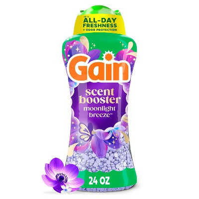 Gain Fireworks In-Wash Moonlight Breeze Scent Booster Beads - 24oz: Odor Control Laundry Additive, Spill-Resistant Lid | Target