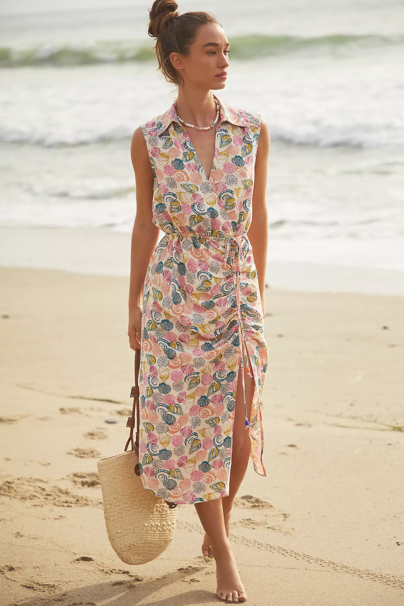 By Anthropologie Sleeveless Wrap Dress | Anthropologie (US)