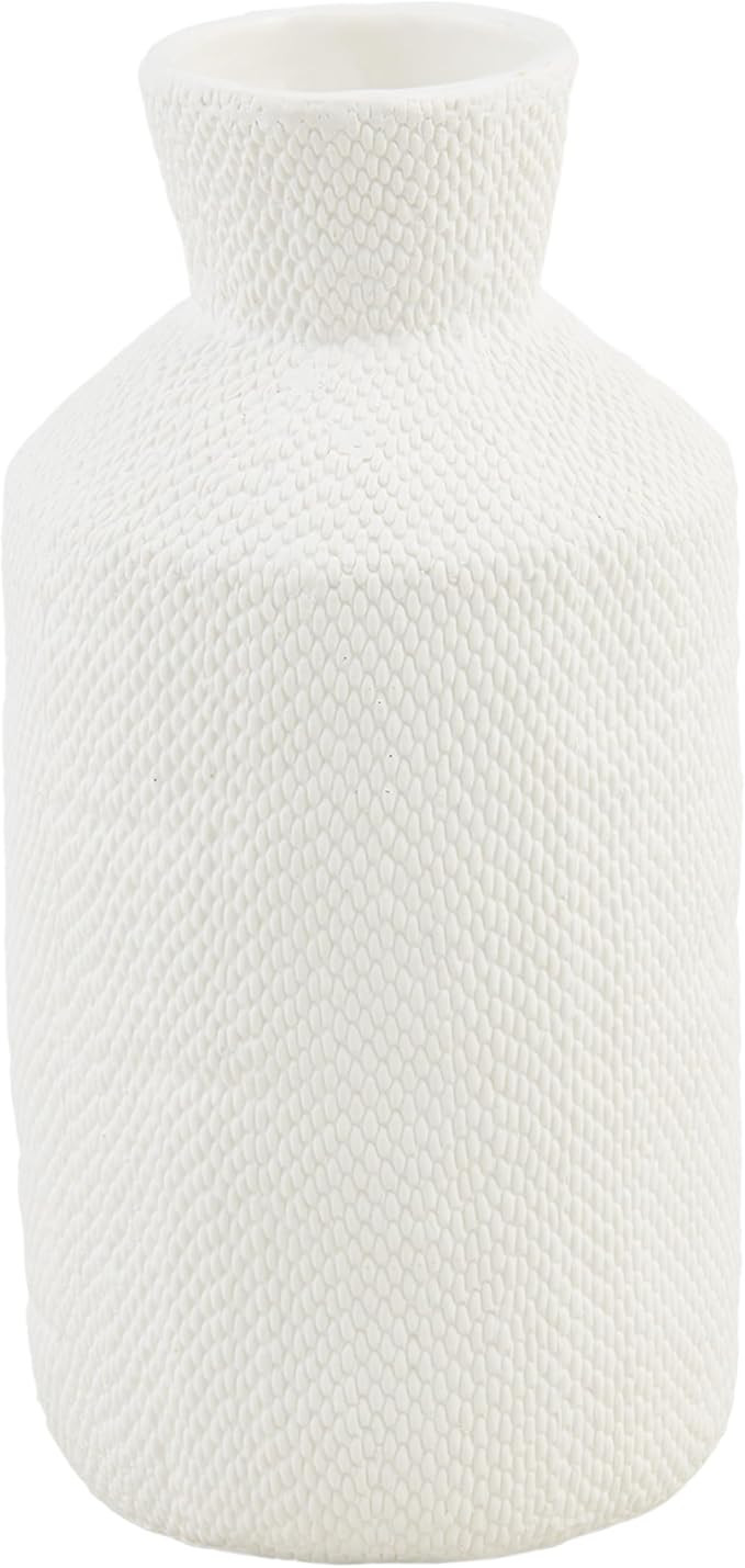 Mud Pie Tall Pressed Textured Vase; 11 1/2" x 4 1/2" | Amazon (US)