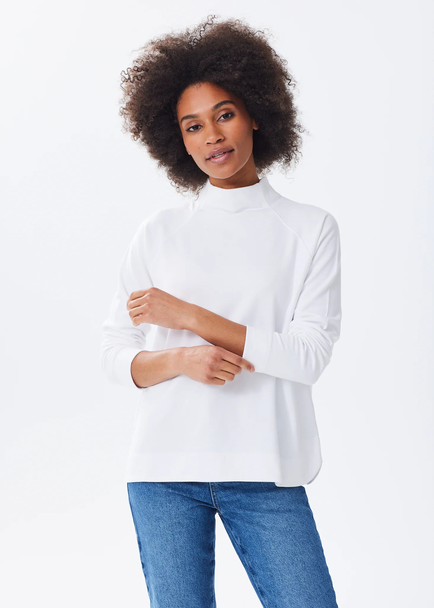 The Mock Neck Sweatshirt | Alice Walk