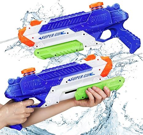 Water Gun for Kids, 1000CC Squirt Gun for Kids, 2 Pack Water Guns for Kids, Water Blasters for Ki... | Amazon (US)