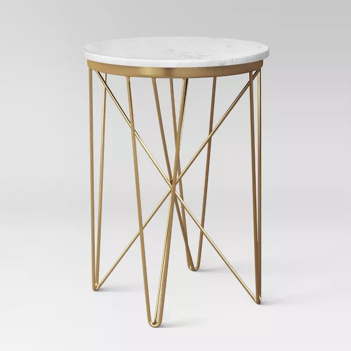Marble Top Round Table Gold - Project 62™ | Target