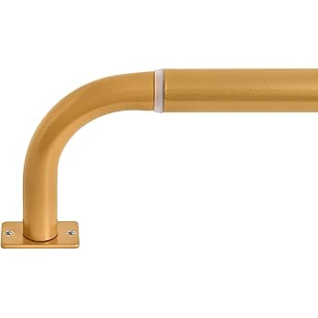 MERIVILLE 1-Inch Diameter Wrap Around Blackout Curtain Rod, 28-Inch to 48-Inch, Gold Finish | Amazon (US)
