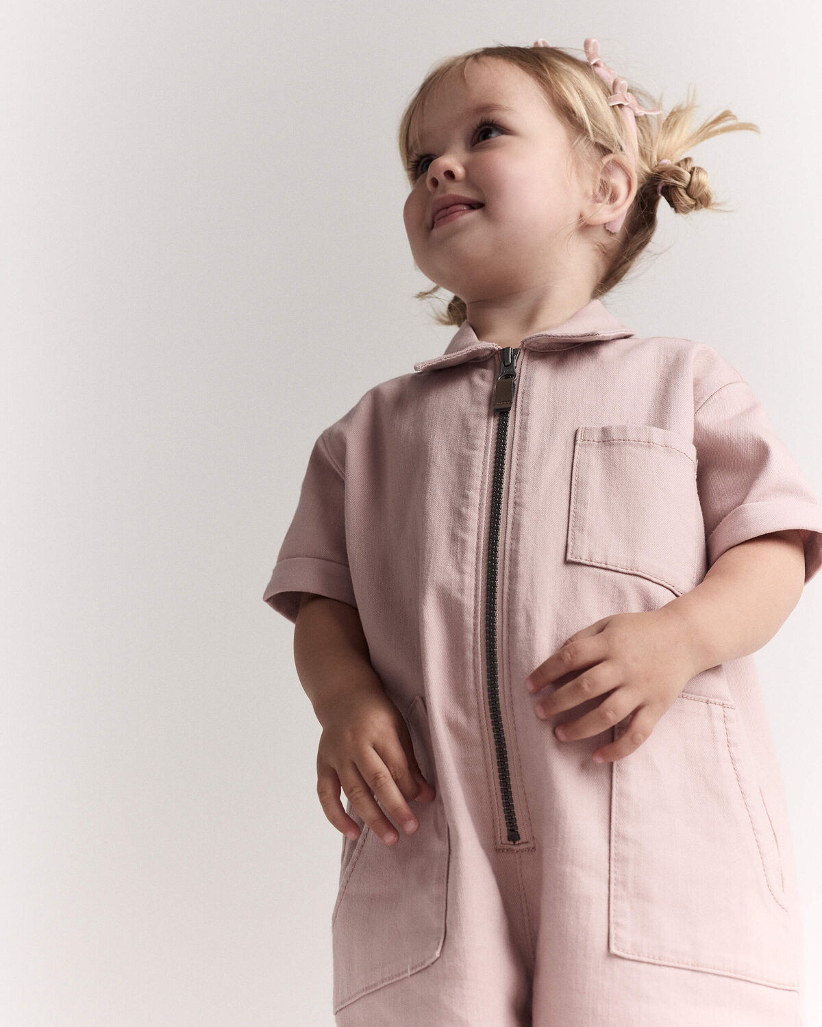 Toddler Day Out™ Cropped Jumpsuit - Light Pink | Carter's Inc