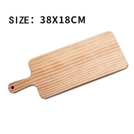 Rectangle Wooden Cutting Board Chopping Blocks Wooden Pizza Tray with Handle for Bread Cheese Sushi  | Walmart (US)