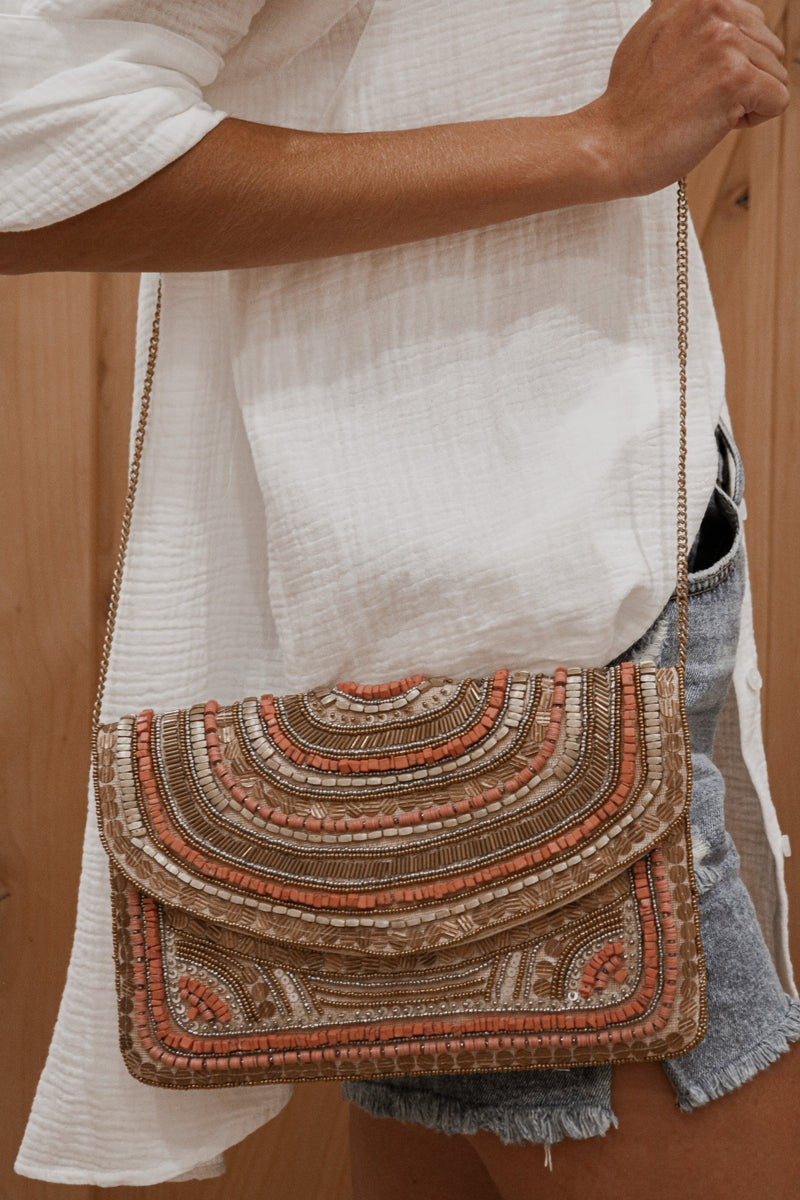 Gypsy Handbag in Coral | lauren nicole