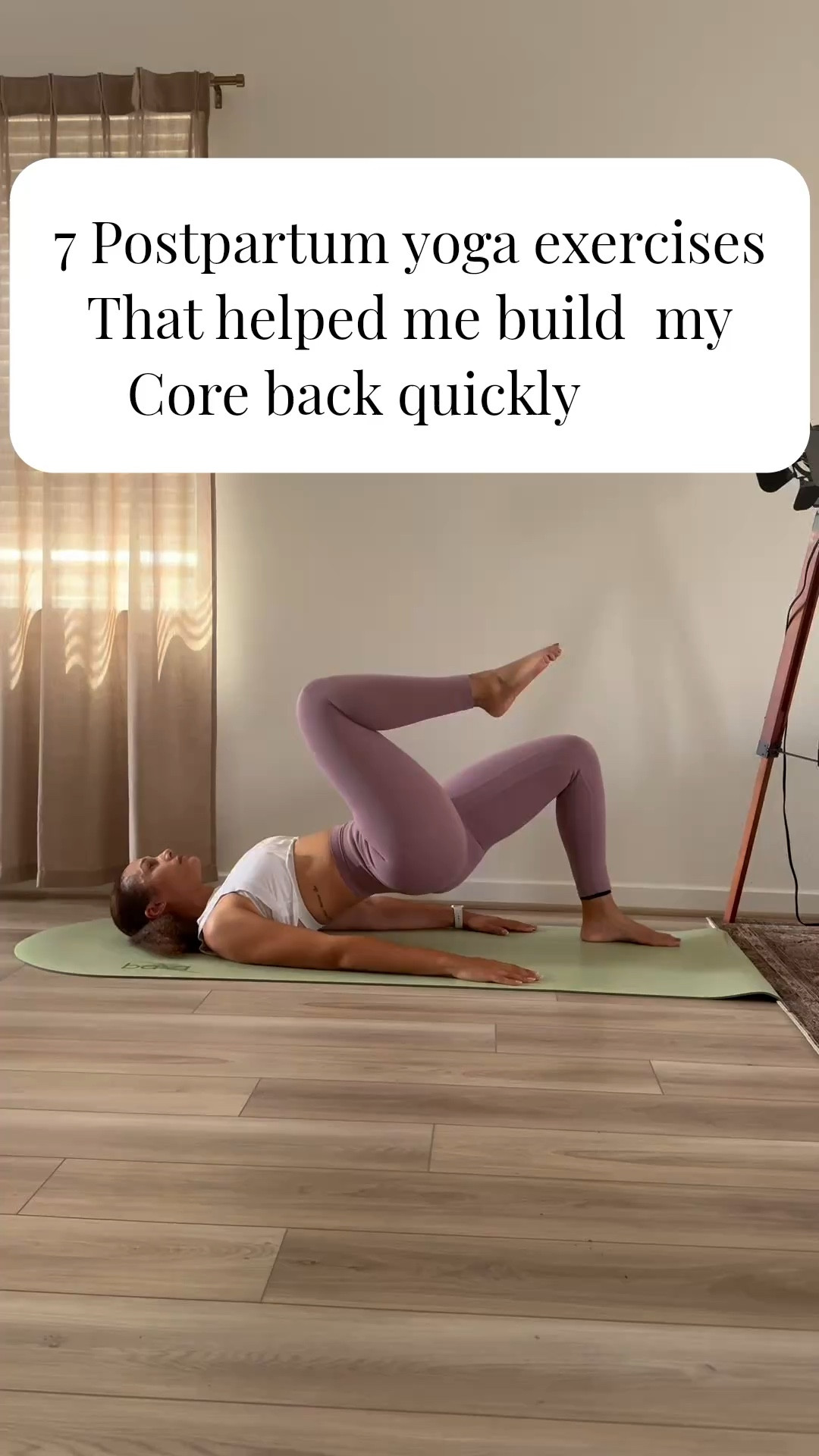 These 7 exercises were the pillar of rebuilding core strength for me immediately postpartum and still are to this day. Each exercise targets, different areas and altogether provide a comprehensive approach to rebuilding all parts, including the pelvic floor. I encourage you to start out slow focusing on controlled stability as opposed to rep quantity. And as always, don’t forget to breathe. 😮‍💨
I’m practicing on my favorite sage Bala mat 💚 the creamy green color makes me happy every time I see it. The quality of this man is so amazing and they have a beautiful variety of colors. I linked it for your exploration 🤗￼￼￼￼￼

#LTKActive #LTKfitnessgoals #LTKmomlife