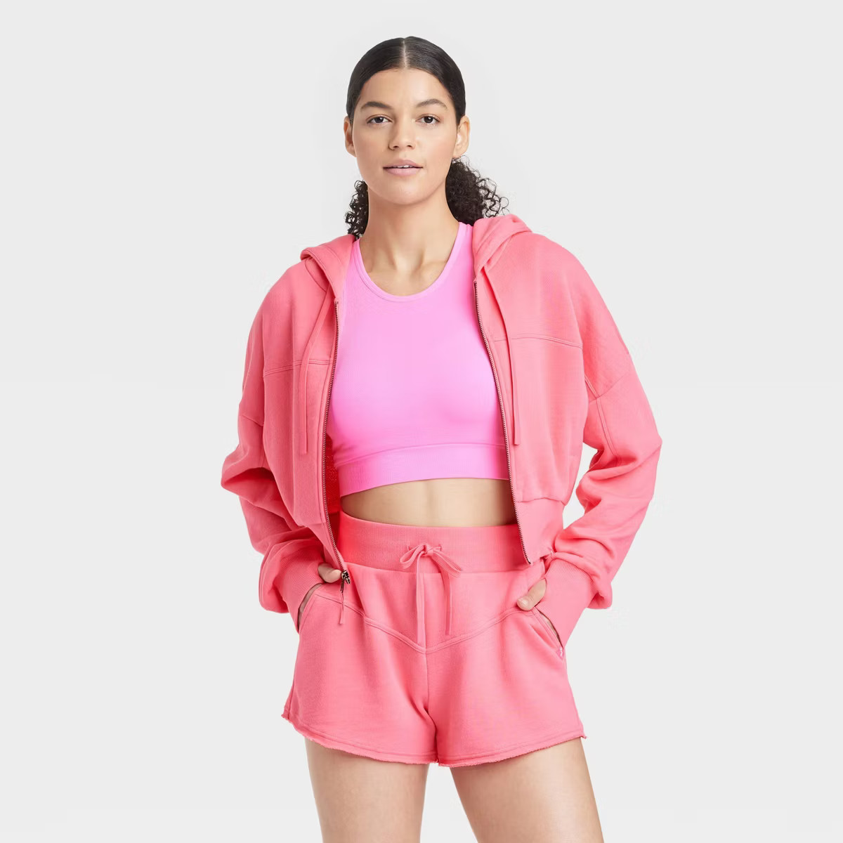 Women's Full Zip Crop Hoodie - JoyLab™ | Target