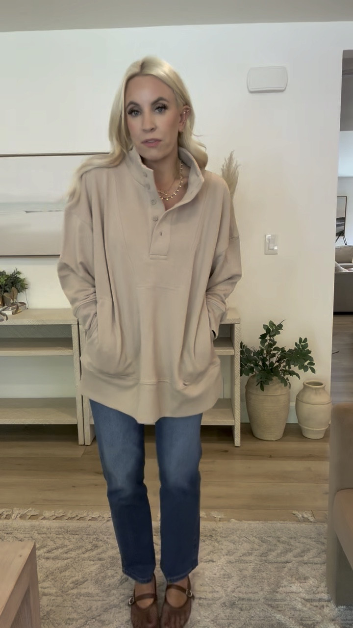 This Walmart Henley is SO GOOD! I sized up 2 sizes to get this fit and I love it! Comes in a few colors too! 

#LTKFindsUnder50 #LTKStyleTip #LTKFindsUnder100