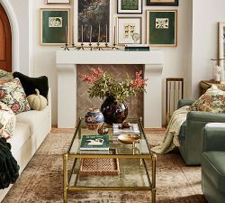 Everson Rectangular Glass Coffee Table (52") | Pottery Barn (US)