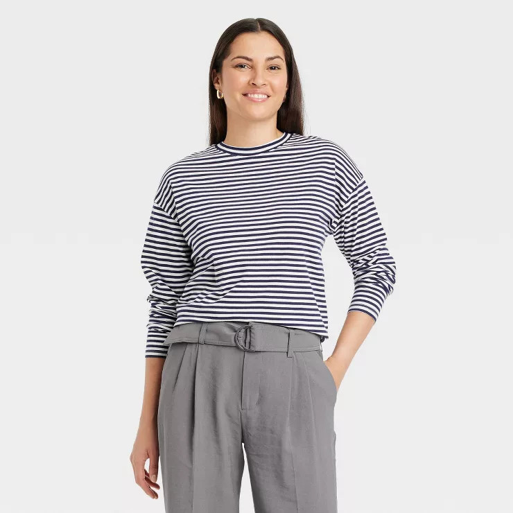Women's Long Sleeve T-Shirt - A New Day™ | Target