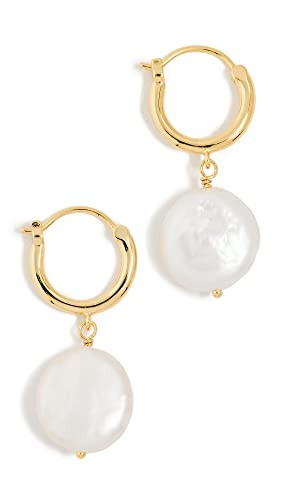 Gorjana Women's Reese Pearl Huggies, Gold, One Size | Amazon (US)