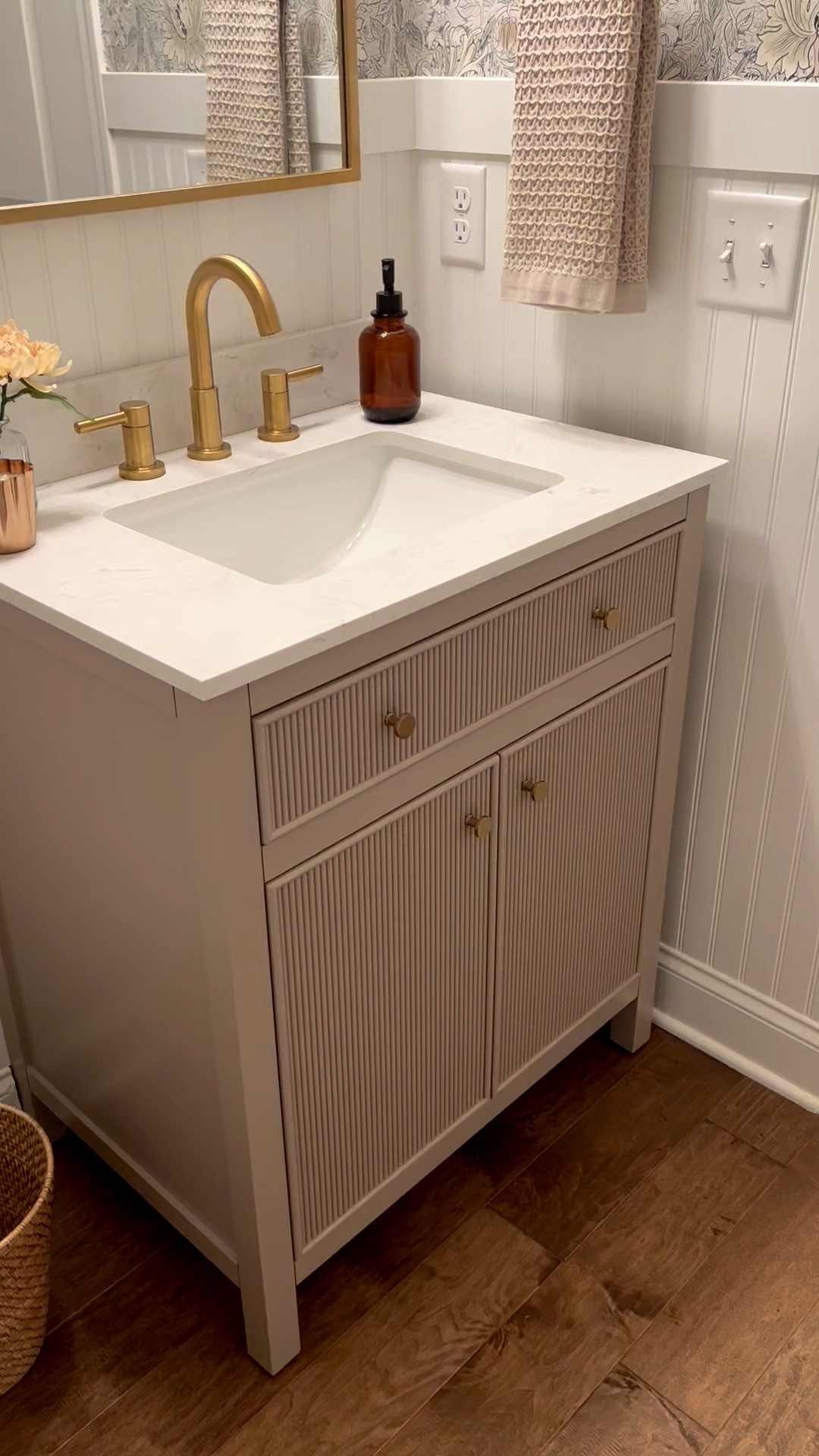 Powder Room Goals!!
This bathroom went from builder grade boring to elevated and chic 🩷

#LTKHome