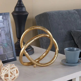 Danya B. Gold Eternal Loop Metal Sculpture | Bed Bath & Beyond