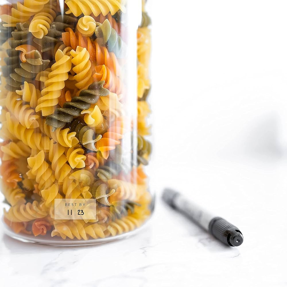 160 Clear Expiration Date Labels for Spice Jars - Waterproof Use by Food Date Labels for Containe... | Amazon (US)