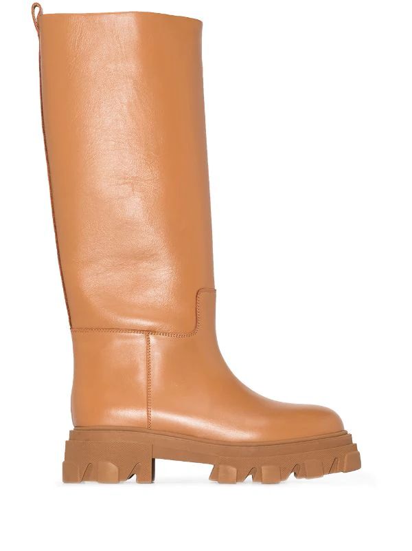 x Pernille Teisbaek 07 leather knee-high boots | Farfetch (UK)