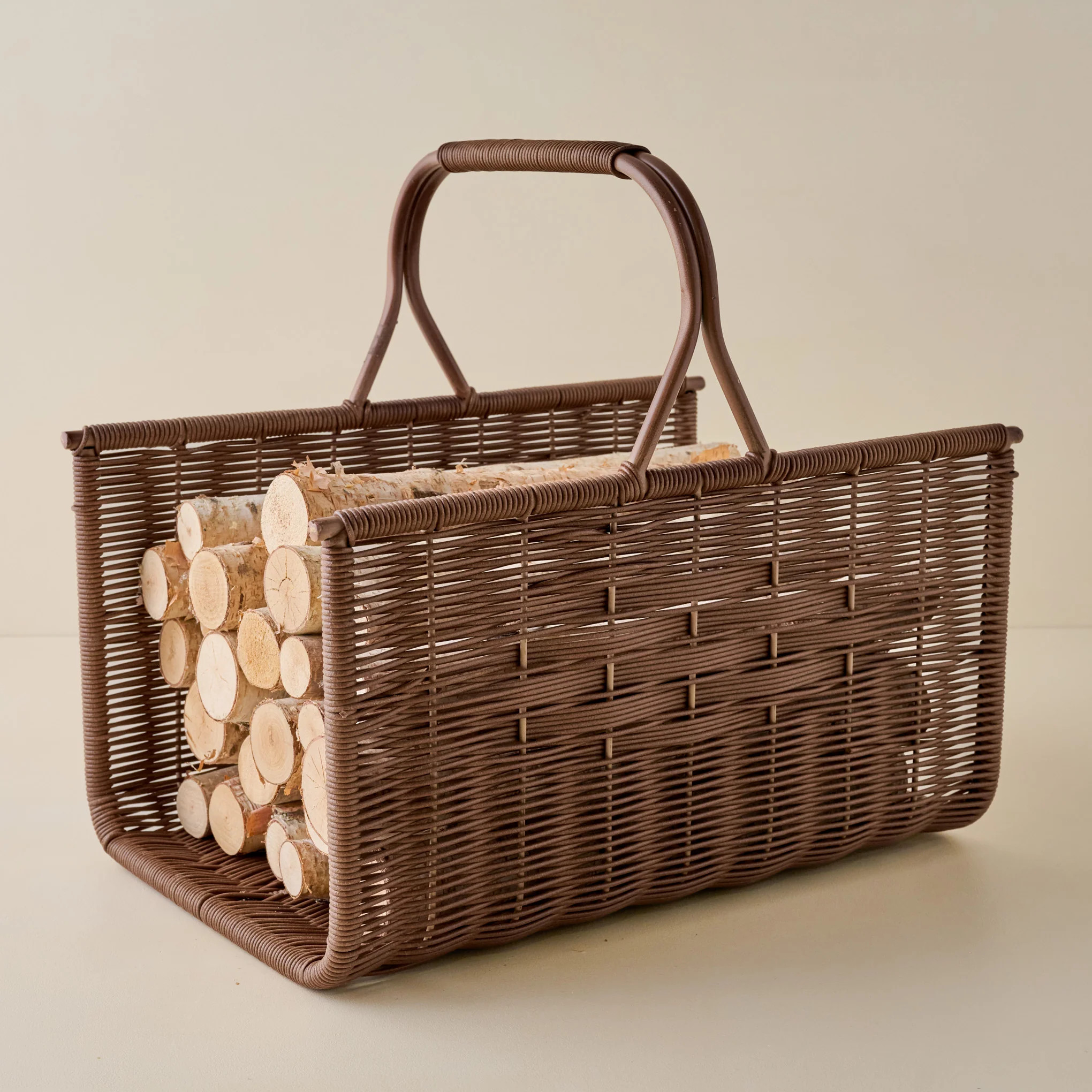 Woven Log Holder | Magnolia