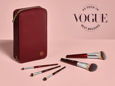 Travel Brush Set with Pouch | BK Beauty