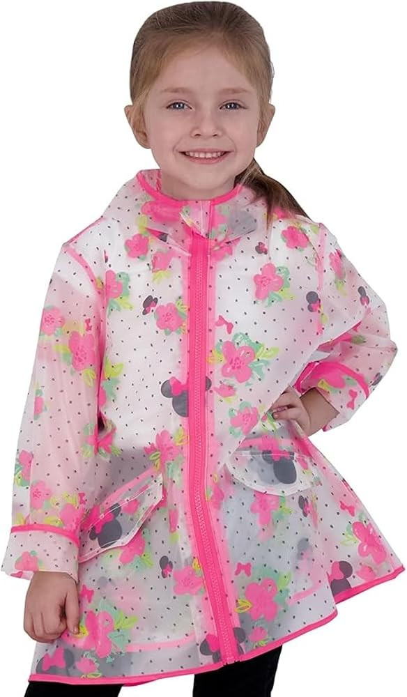 Disney girls Girls Rain Coat Disney Minnie, Mickey Mouse, Princess, Nickelodeon Paw Patrol for Ki... | Amazon (US)