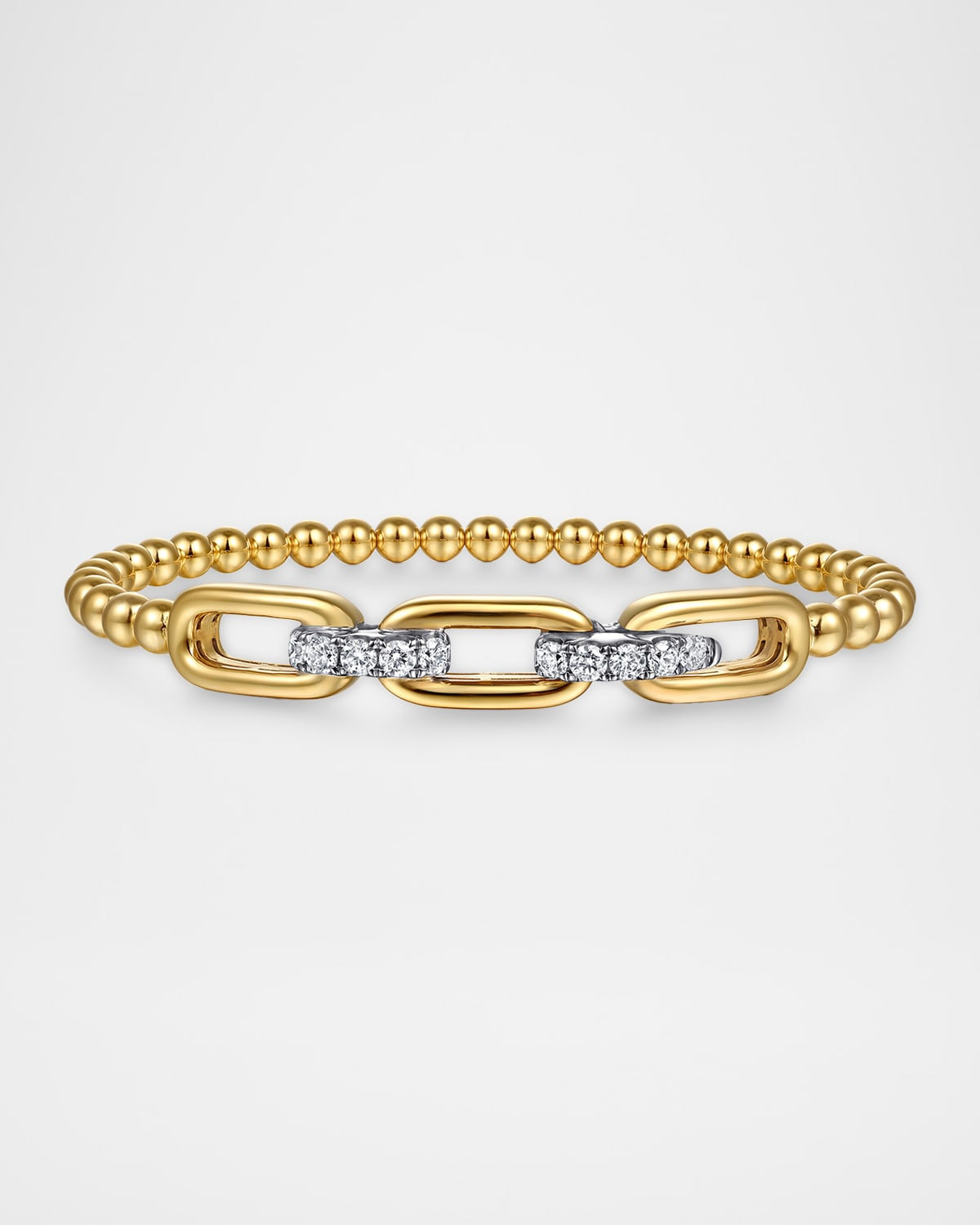 14K White and Yellow Gold Bujukan and Diamond Bangle Bracelet | Neiman Marcus