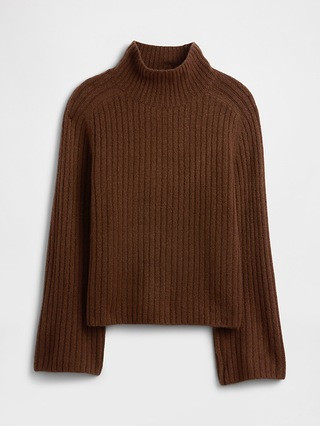 Relaxed Ribbed Mockneck Sweater | Gap Factory