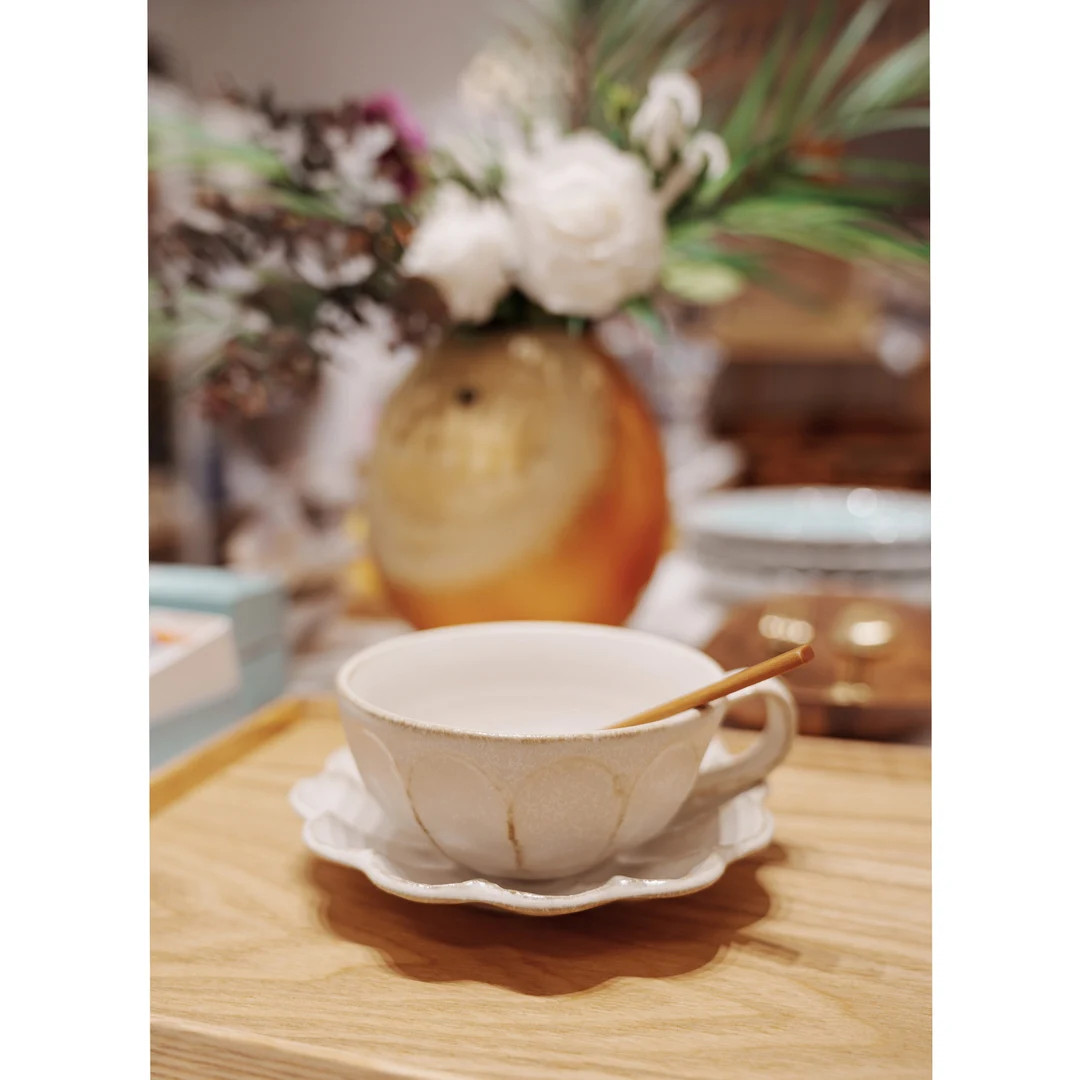 Kaneko Kohyo Rinka Soup Cup With Saucer Plate Japanese Authentic Famous Brand KANEKO KOHYO White ... | Etsy (US)