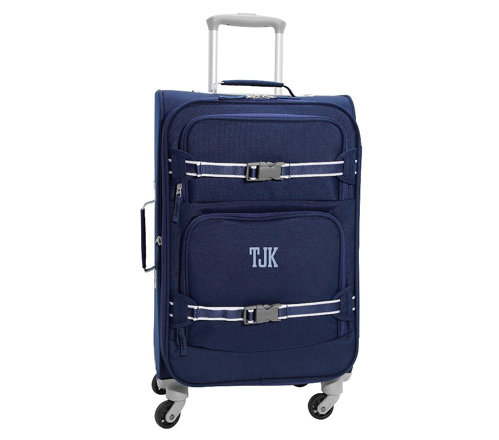 Mackenzie Navy Solid Ultimate Luggage | Pottery Barn Kids