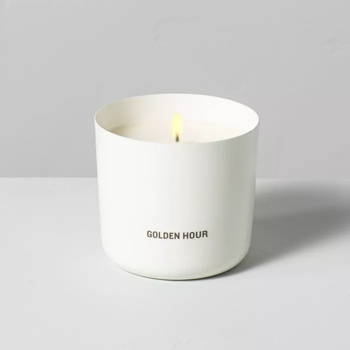 9oz Golden Hour Powder Coated Metal Seasonal Candle - Hearth & Hand™ with Magnolia | Target