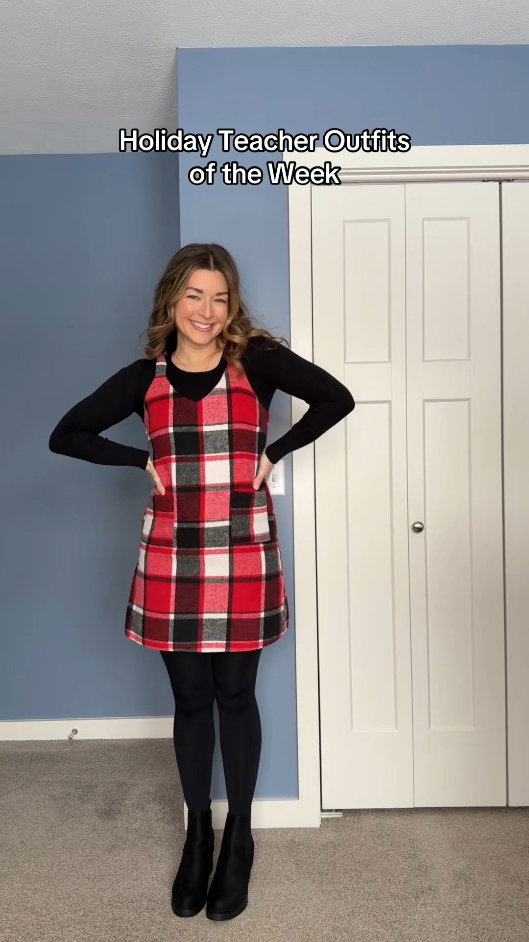 Which day is your favorite?!👩🏼‍🏫🎄#holidayoutfits #teachertok #teacheroutfit #outfitsoftheweek #christmasoutfit 

#LTKootd #LTKHoliday #LTKdayinmylife