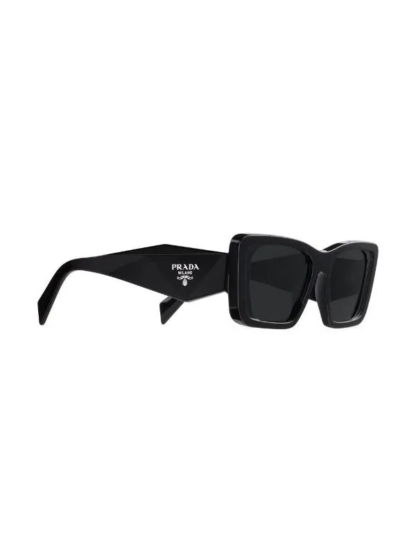 Prada Eyewear Óculos De Sol Retangular Symbole - Farfetch | Farfetch Global