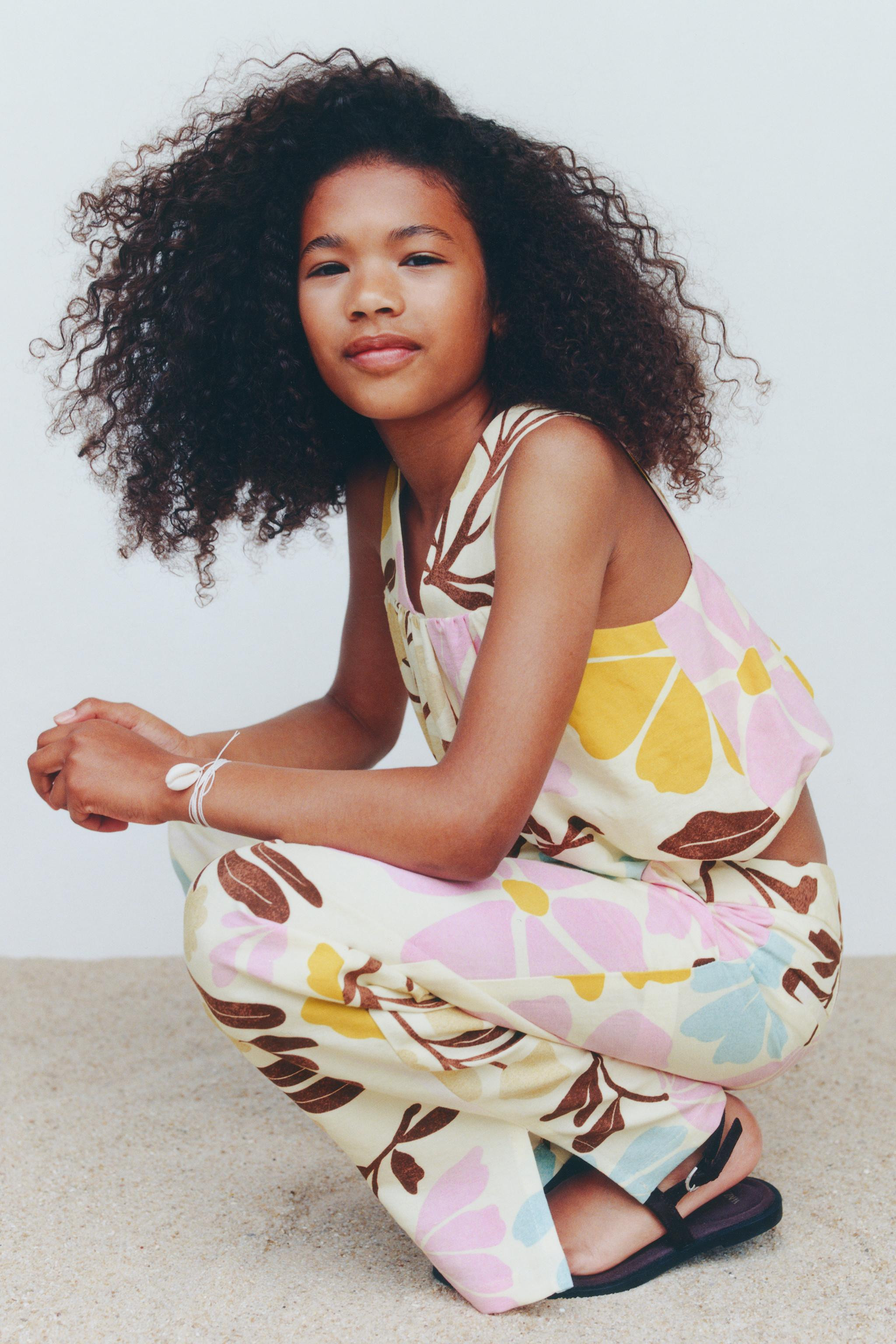 LINEN BLEND BALLOON TOP | Zara UK