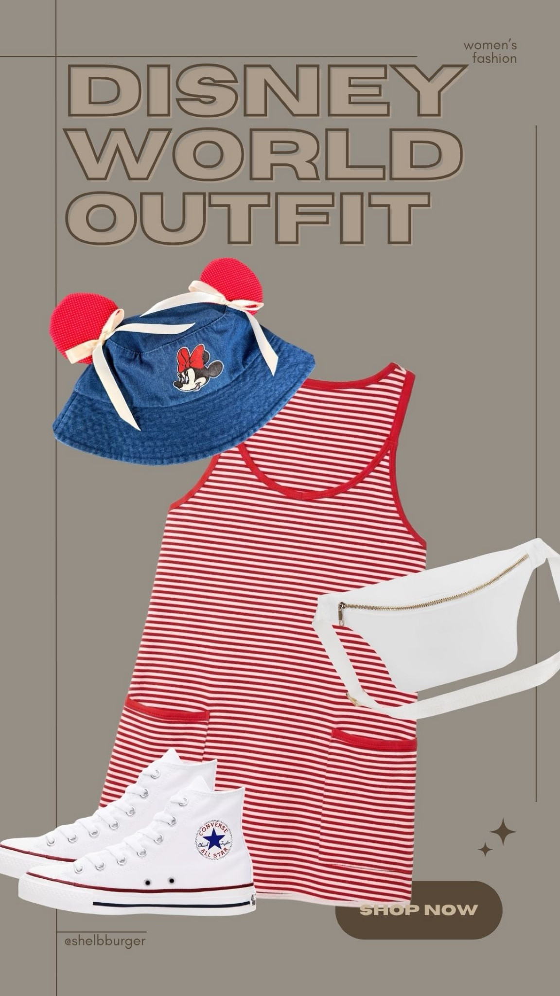 Women’s Disney World vacation outfit 
Mom outfit for Disney family vacation 
Minnie Mouse bucket hat 
Active dress
Fanny pack
High top sneakers 

#LTKTravel #LTKSaleAlert #LTKmomlife