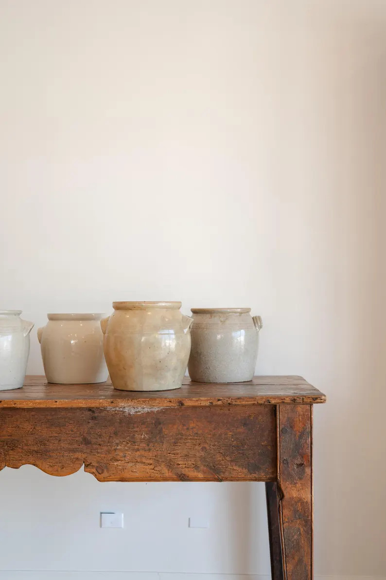 Authentic French Confit Pots, French Vase, Planter Vase, Antique Planter, French Antiques, - Etsy | Etsy (US)