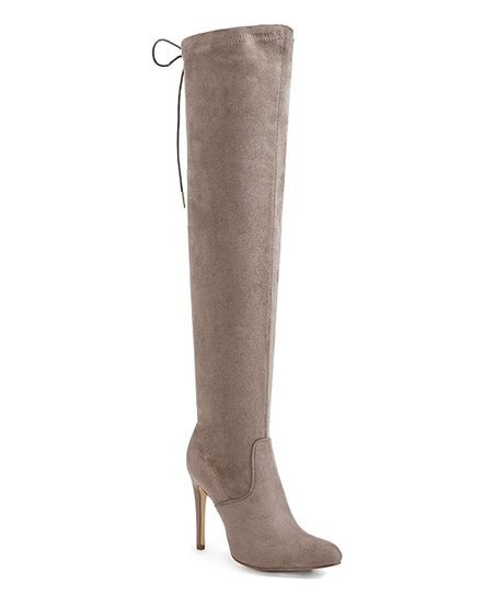 Taupe Raegan Wide-Calf Boot - Women | Zulily