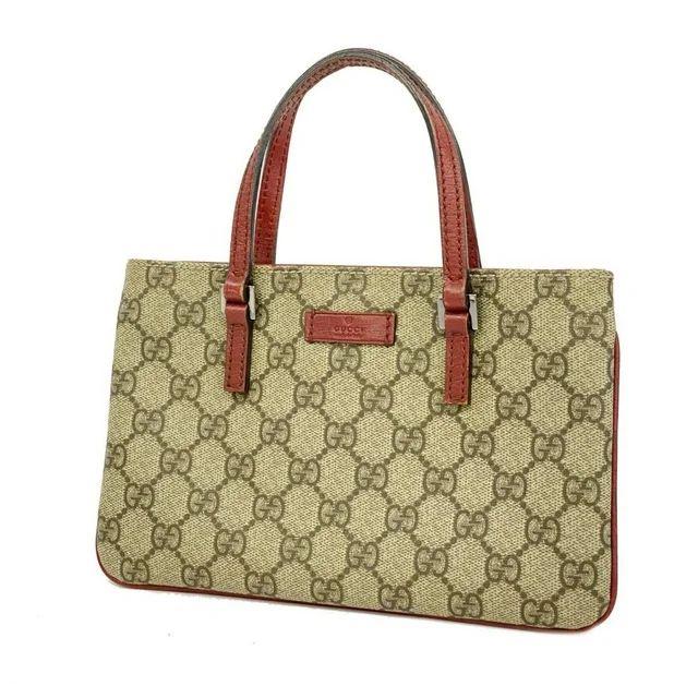 Pre-Owned Gucci Handbag GG Supreme 114599 Beige Red Women's (Good) | Walmart (US)
