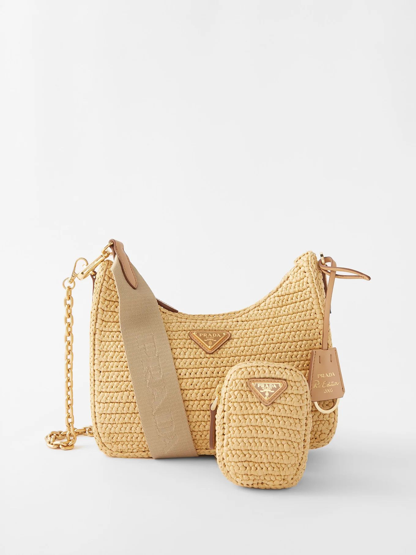 Re-Edition 2005 raffia shoulder bag | Matches (UK)