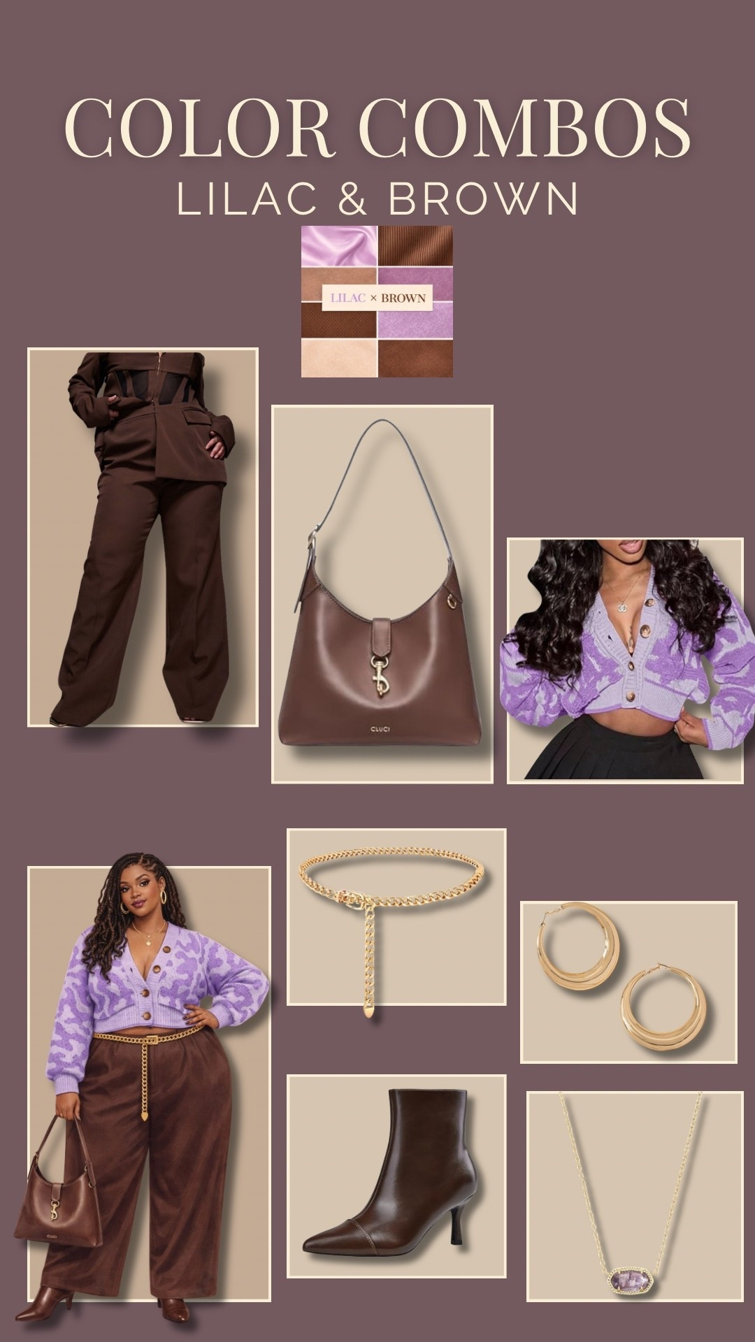 outfit idea featuring the color combo lilac & brown! 💜🤎

#LTKMidsize #LTKgrwm #LTKPlusSize