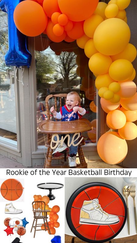 This little basketball rookie of the year theme was so stinking cute! Look at that sweet bday boy. 🏀⛹️

#LTKkids #LTKparties #LTKfamily
