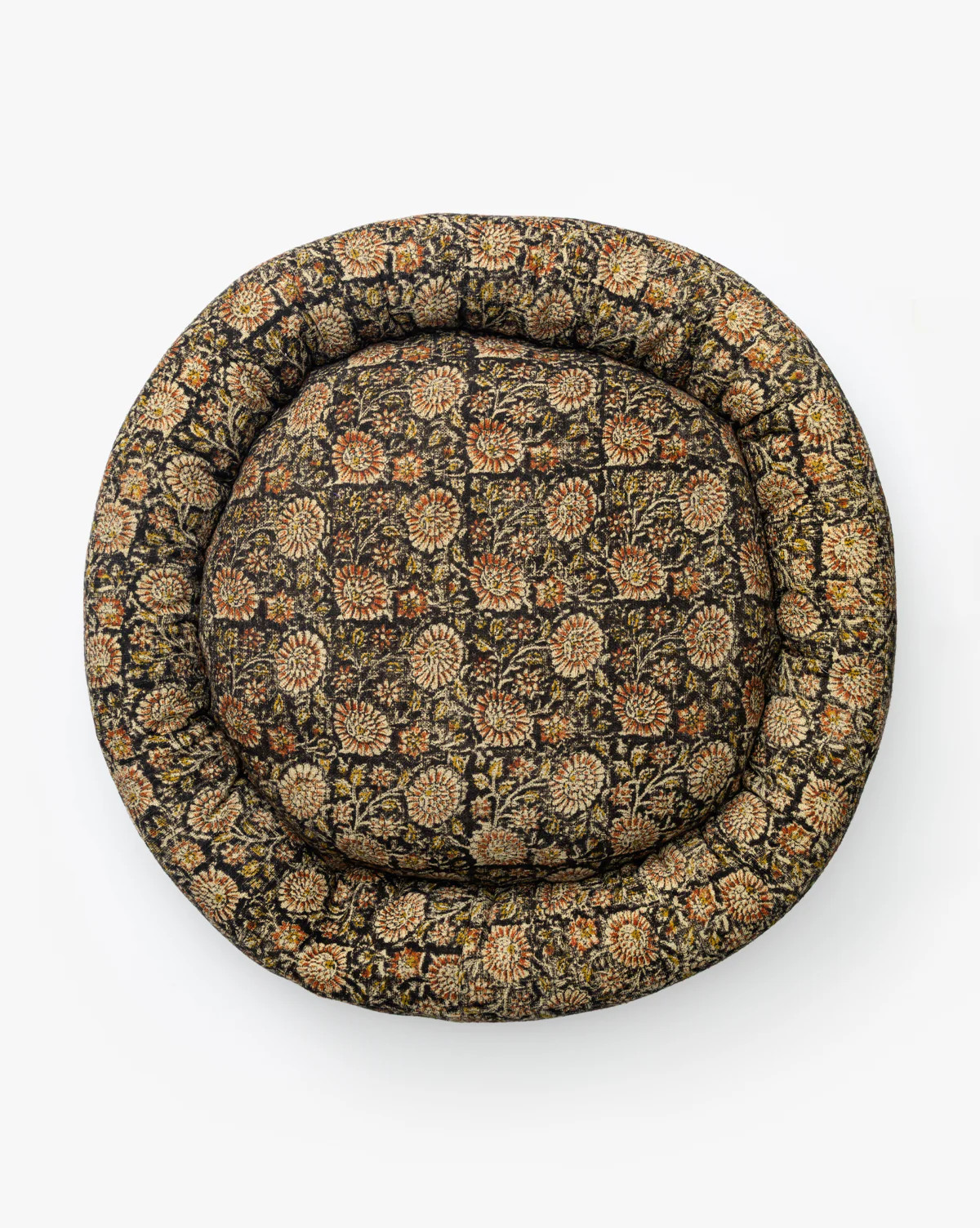 Brown Floral Printed Cotton Pet Bed | McGee & Co. (US)